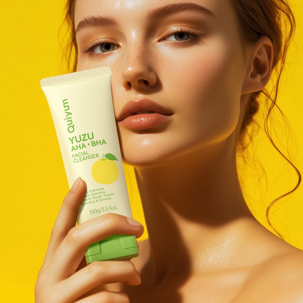 Quiyum Yuzu AHA: Limpeza Profunda e Pele Radiante