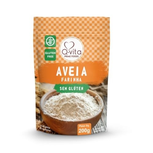 Farinha de Aveia Sem Glúten – QVita – 200g