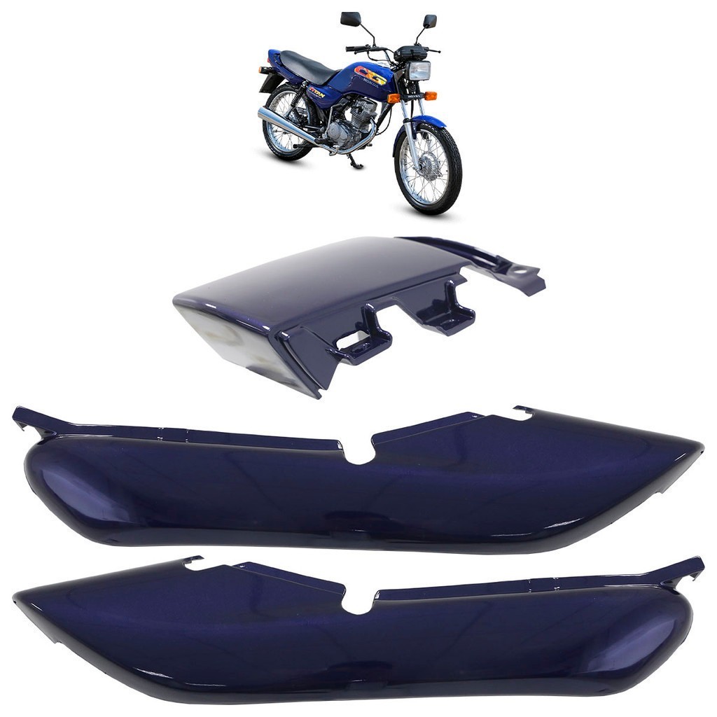Rabeta CG 125 Titan: Kit Completo Azul Metálico