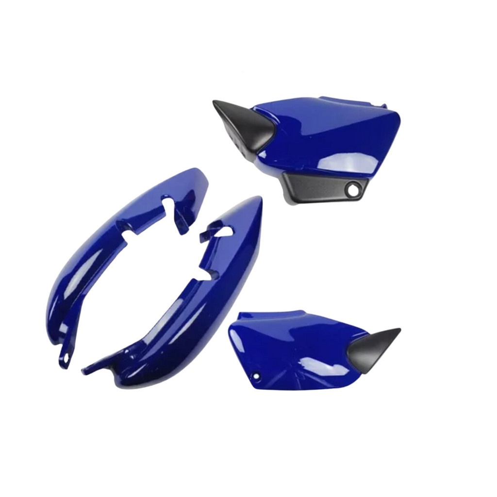 Rabeta e Tampa Lateral Azul Titan 125 (2000-2004)