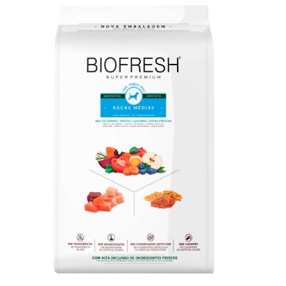 Ração Biofresh para Cães Adultos Médios 10,1kg: Nutrição Completa e Saborosa
