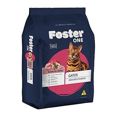 Ração Foster One Blend Carne 10,1Kg: Nutrição Premium para Gatos