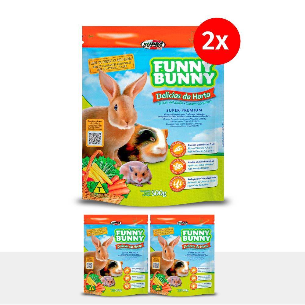 Ração Funny Bunny Delícias da Horta: Nutrição Completa!