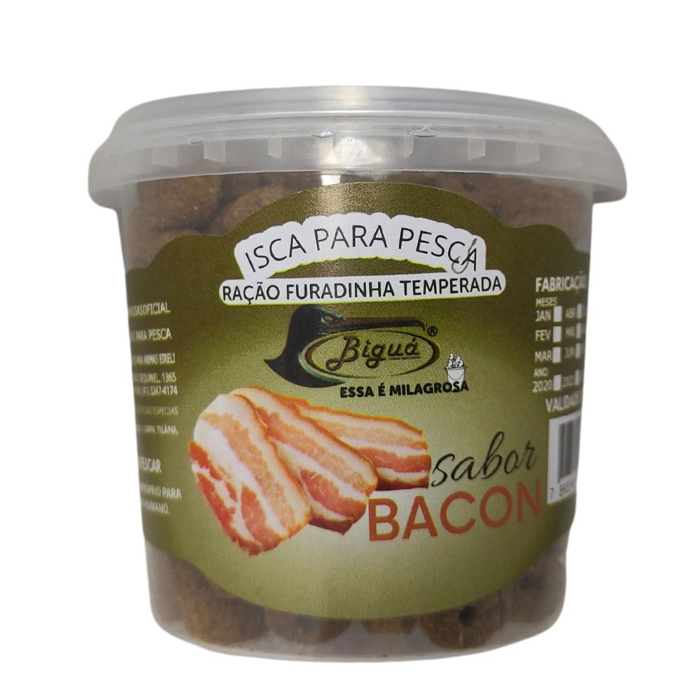 Ração Furadinha Biguá: Atraia Mais Peixes com Sabor Bacon!