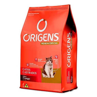 Ração Gatos Castrados: Origens Premium Frango 1Kg