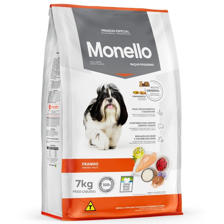 Ração Monello Dog 7kg: Alimento Premium para Cães Pequenos