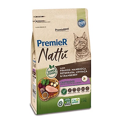 Ração Nattu Gatos Castrados: Saúde e Sabor!