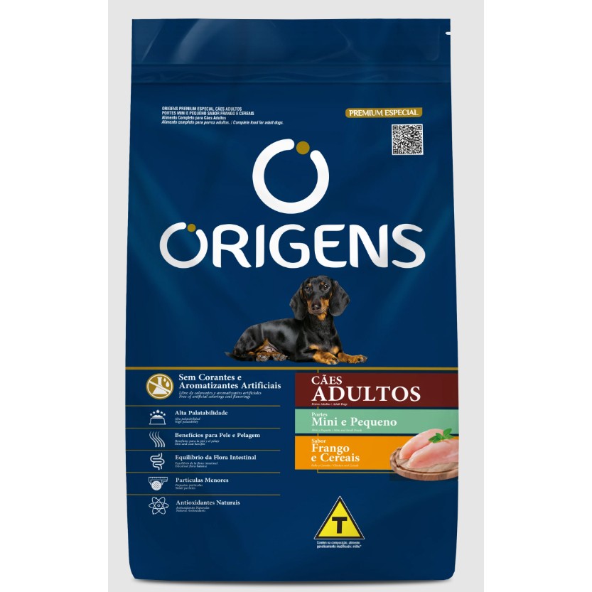 Ração Origens: Nutrição Premium para Cães Mini e Pequeno