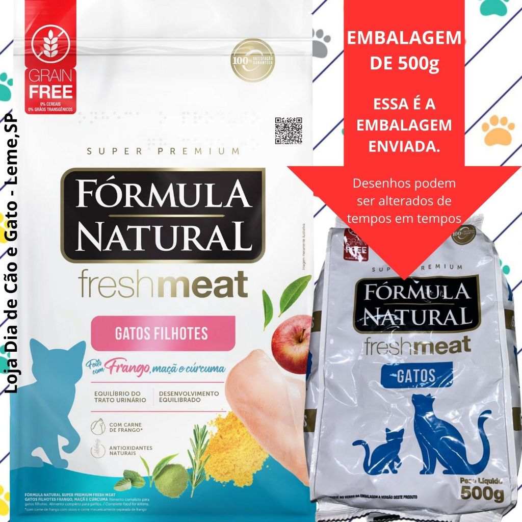 Ração para Gatos Filhotes Fresh Meat: Nutrição Natural com Frango