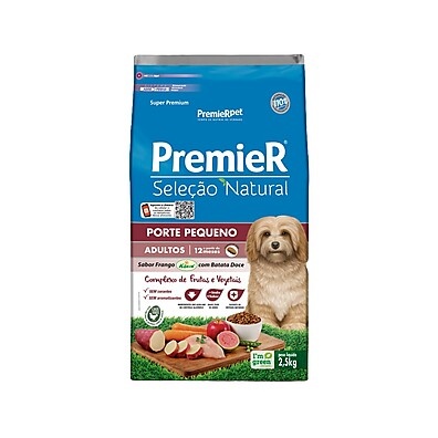 Ração Premier Natural Pequeno Porte: Frango e Batata Doce