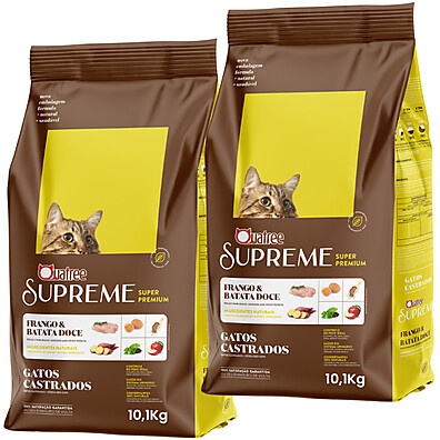 Ração Quatree Supreme Gatos Castrados Frango 10,1Kg – Saúde e Nutrição Ideal