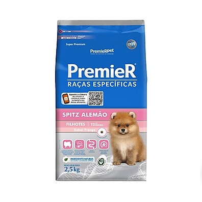 Ração Spitz Alemão Filhote: Nutrição Premium Premier 2,5Kg