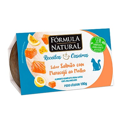 Ração Úmida Fórmula Natural Salmão com Maracujá 100g