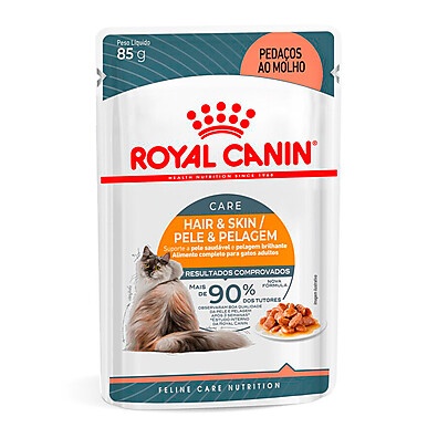 Ração Úmida Royal Canin Hair Skin: Pele e Pelagem Saudáveis para Gatos
