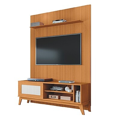 Rack Caribe 55" + Painel 3D: Elegância para sua TV