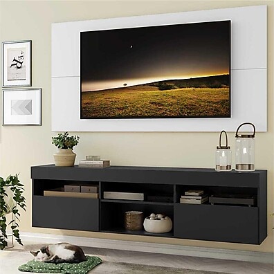 Rack com Painel para TV até 65" – Design Suspenso e Espaço Inteligente