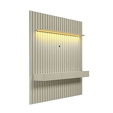 Rack com Painel Tulum 70" Off White: Elegância e LED