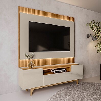 Rack com Painel TV 70" Orlando: Led e Design!