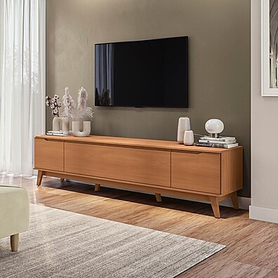 Rack Kappesberg 3 Portas Canela 218cm: Design Clássico e Espaçoso