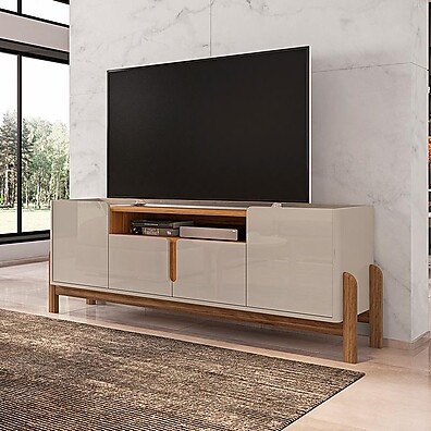 Rack Lizz 190 com 4 Portas Soft-Close – Elegância e Funcionalidade