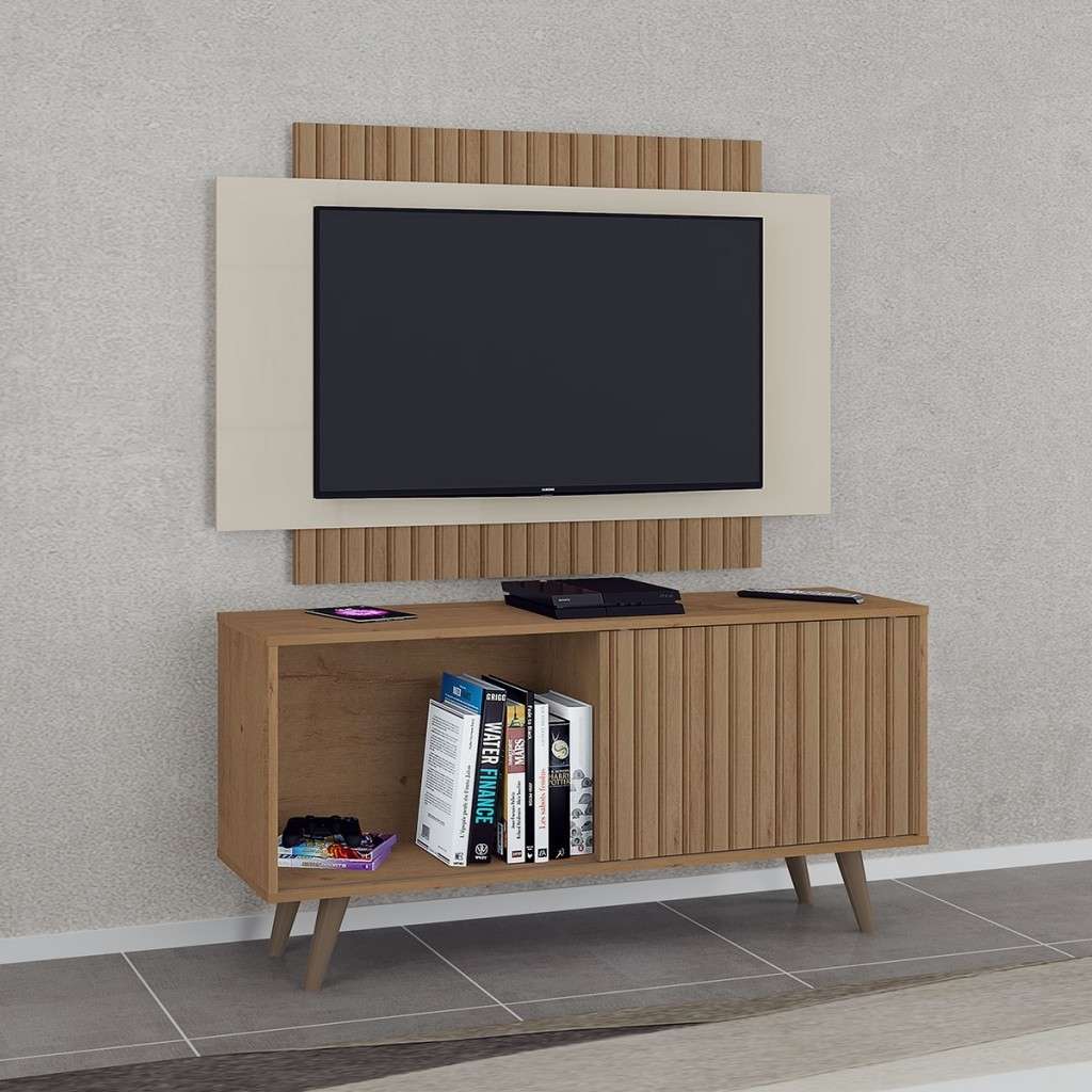 Rack Painel TV 50" Ripado Málaga - Atualle