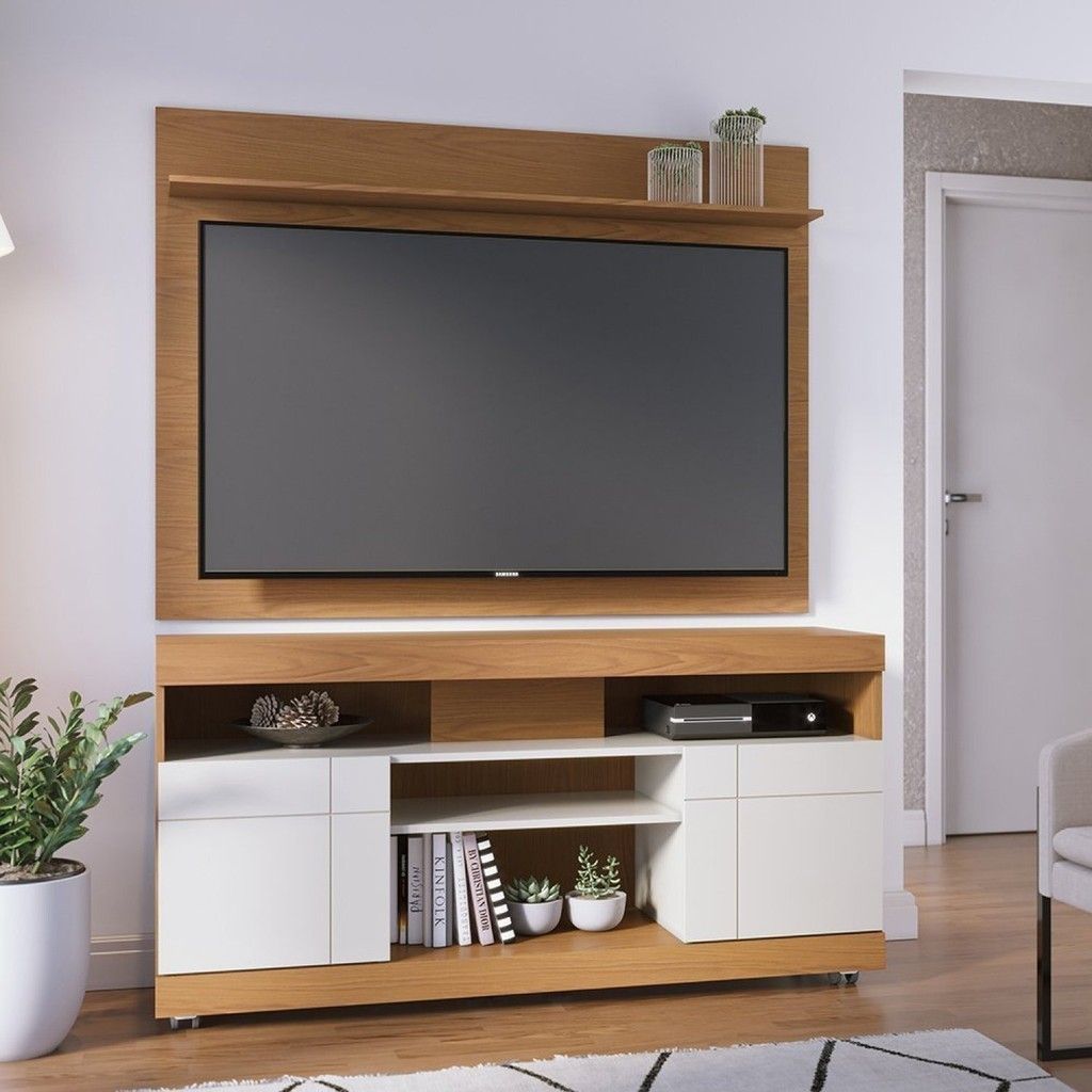 Rack + Painel TV 55" Yara: Otimize Seu Espaço!