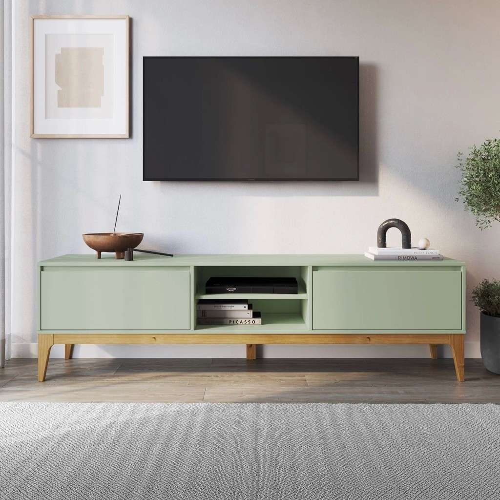Rack para TV 60 Polegadas 180cm Bento Yescasa: Estilo Retrô