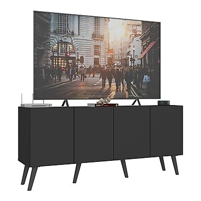 Rack Retrô 50" Multimóveis MP1071: Organize e Encante!
