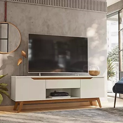 Rack Retrô Tóquio Off White: Design e Funcionalidade