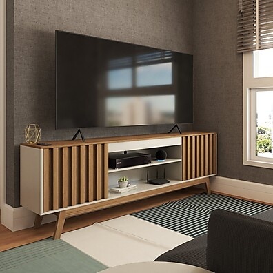 Rack TV 60" Ripado Retrô: Estilo e Funcionalidade