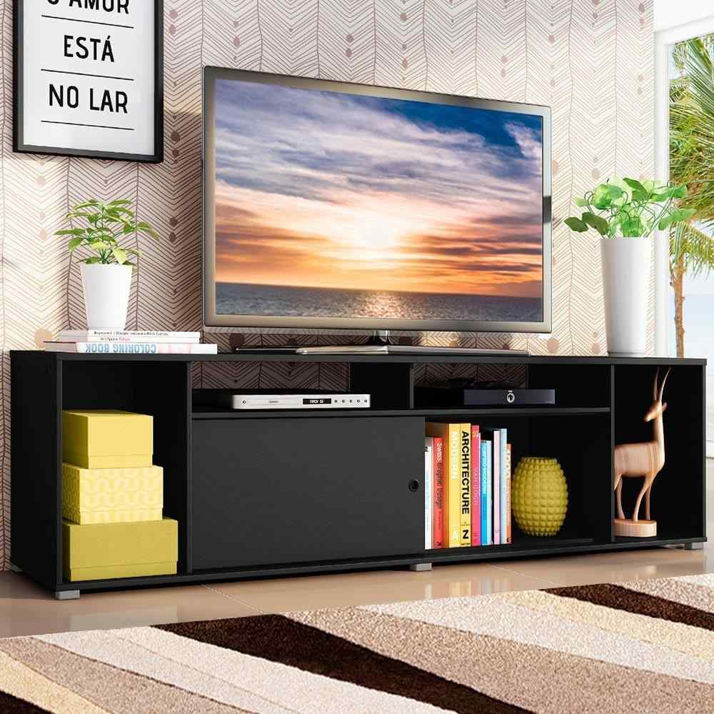Rack TV 65” Cancun Madesa - Preto Elegante