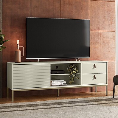 Rack TV 65" Industrial Dior Off White