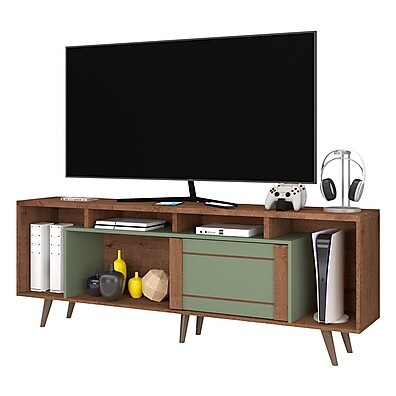 Rack TV 75" Retrô: Estilo e Organização!