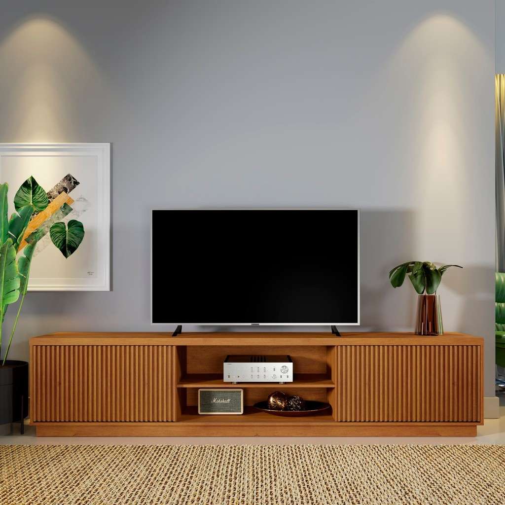 Rack TV 85" Ripado Valência: Moderno e Funcional