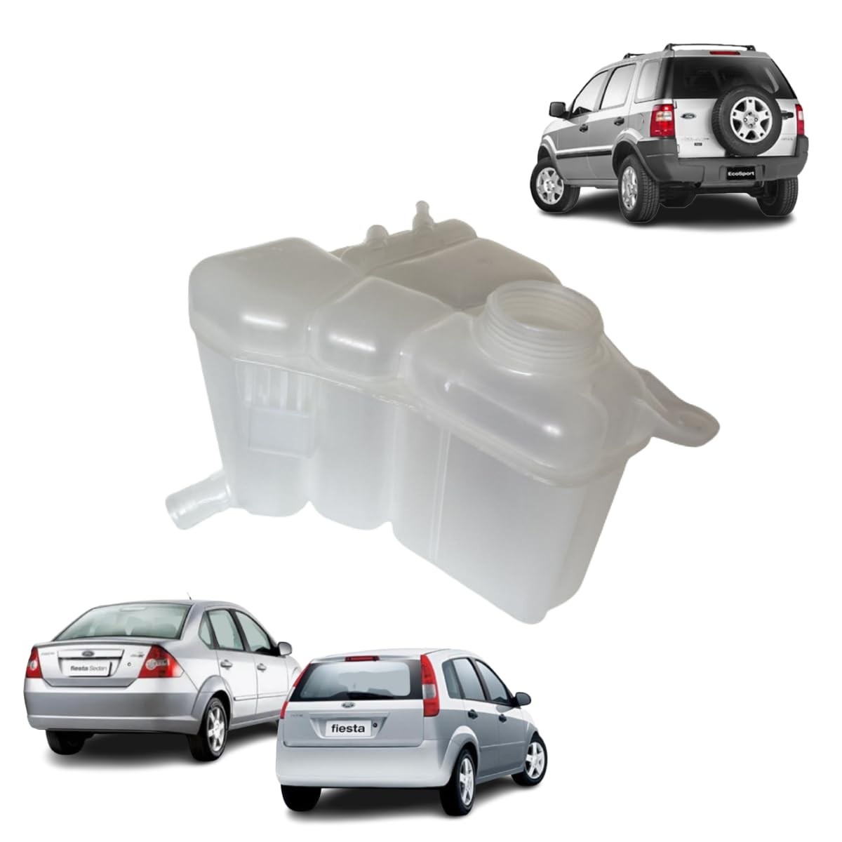 Reservatório de Água Radiador Ford Fiesta 2002+ Ecosport 2003+ Florio