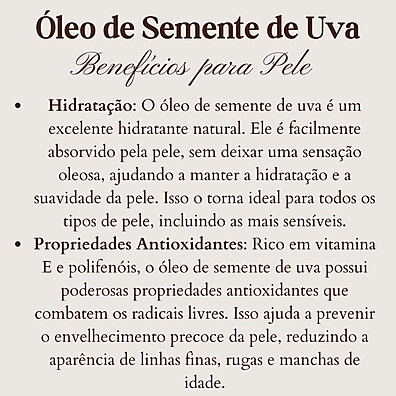 Óleo de Semente de Uva: Cabelos Fortes e Radiantes