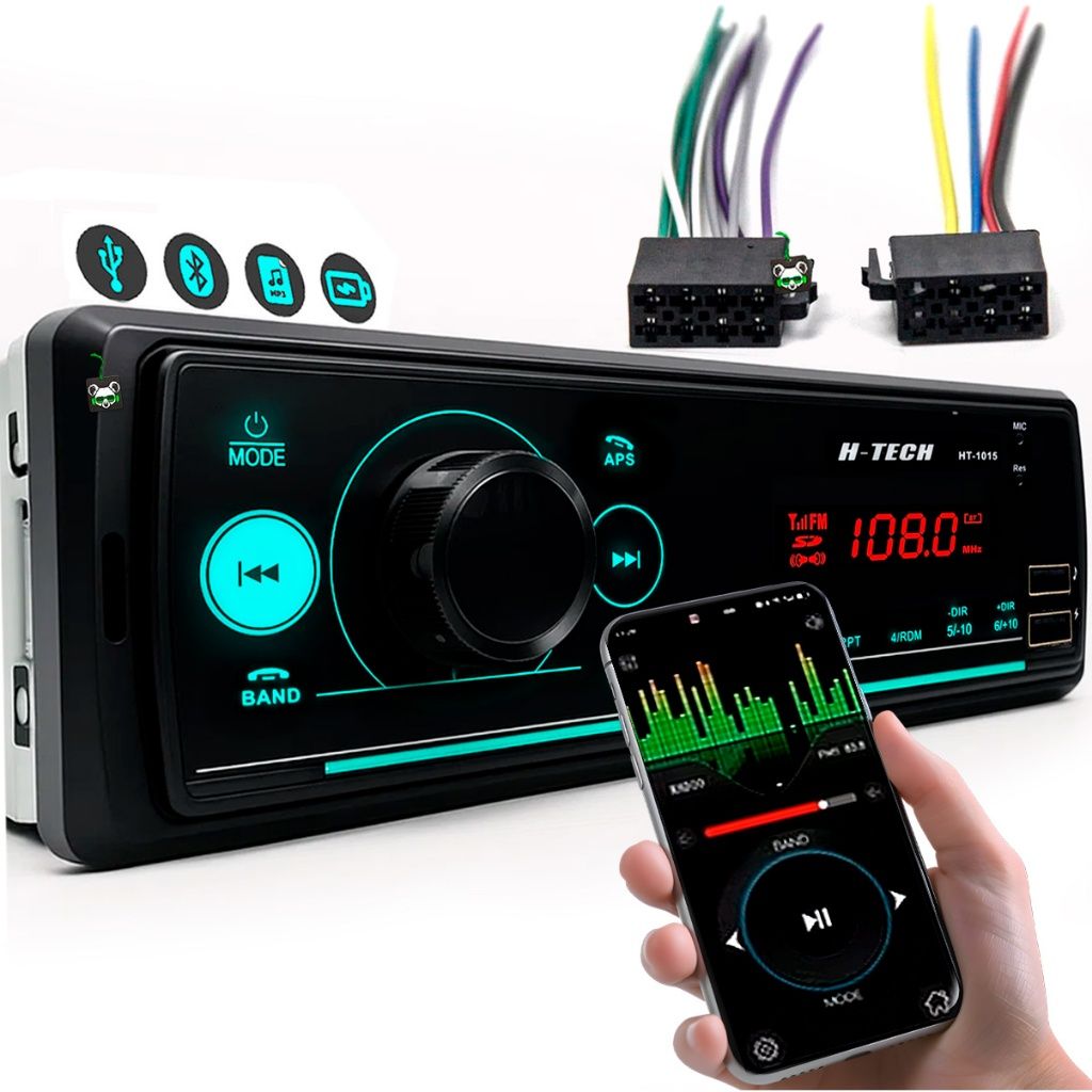 Rádio Automotivo Bluetooth: Som e App!