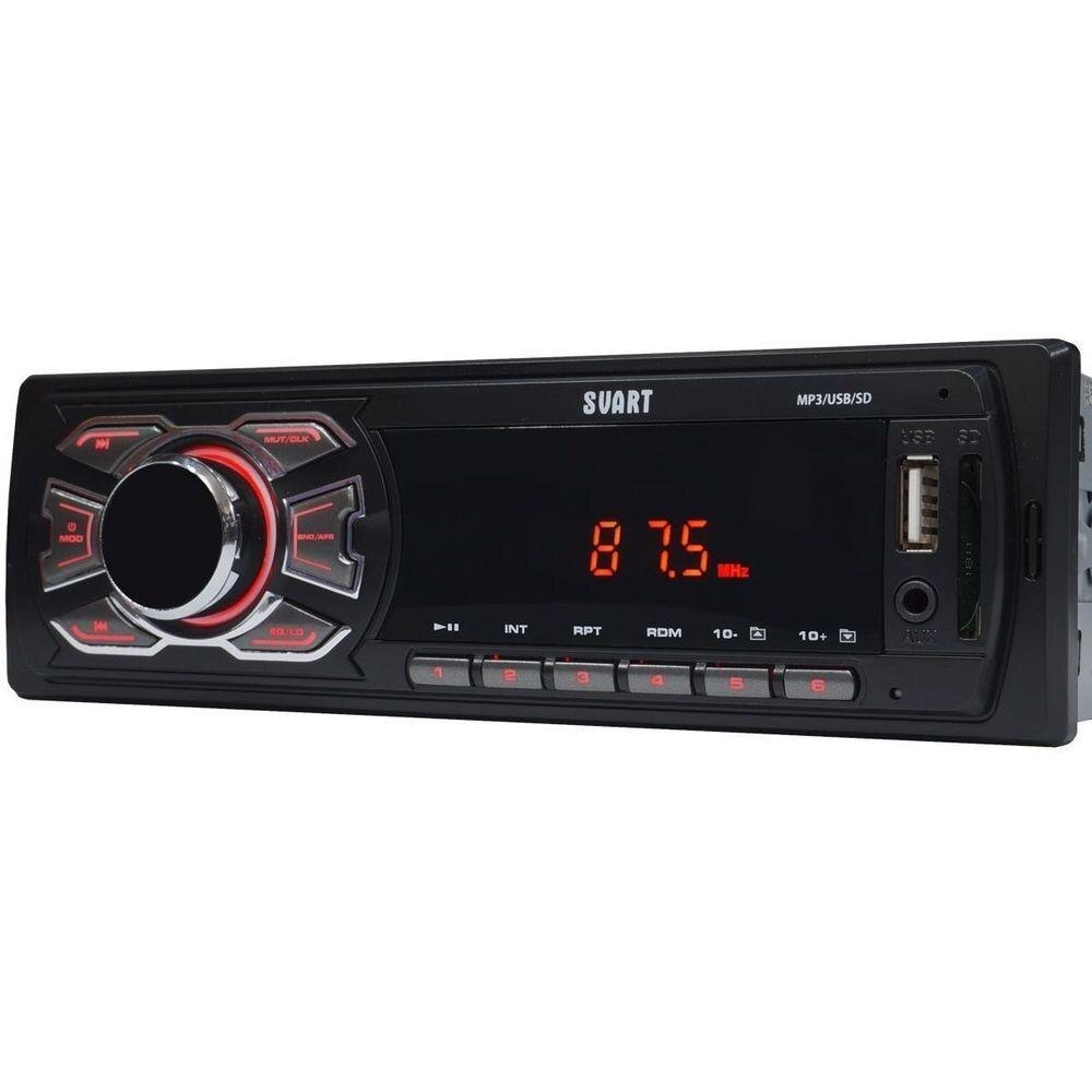 Rádio Automotivo T100: Som MP3 USB SD FM