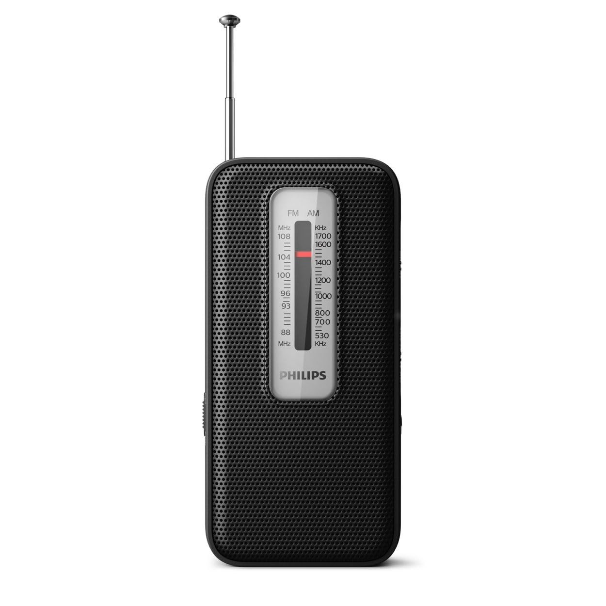 Rádio Portátil Philips AM/FM a Pilha: Som de Qualidade Onde Você Estiver