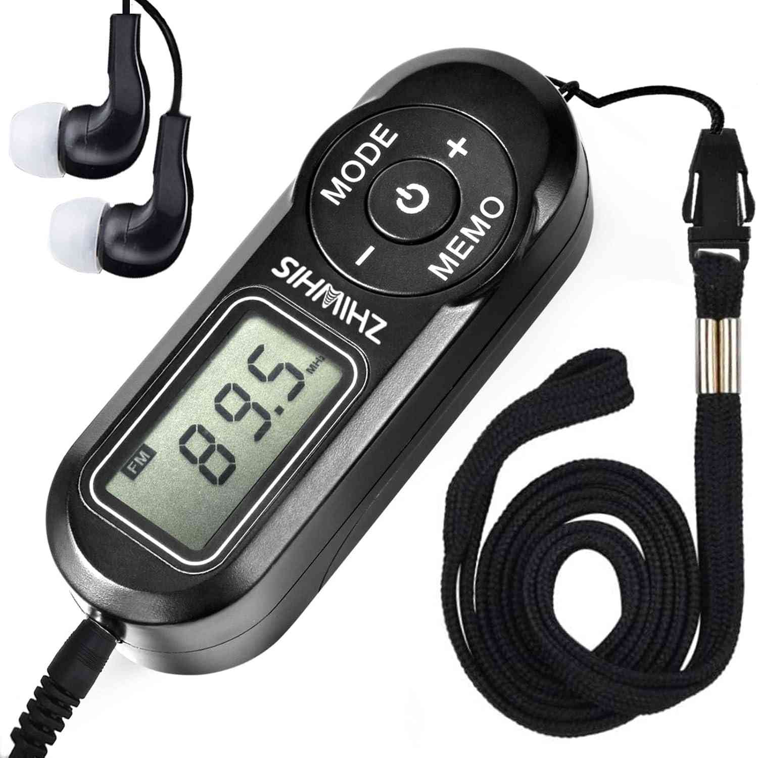 Rádio Portátil ZHIWHIS: Som Estéreo Digital FM com Melhor Recepção e Design de Bolso