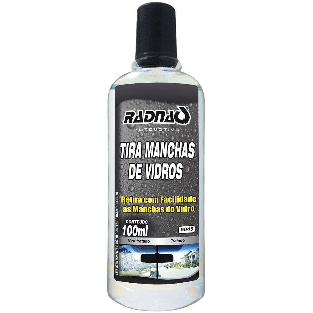 Radnaq Tira Mancha de Vidro 5045 Universal 100ml: Visibilidade Cristalina e Segurança!