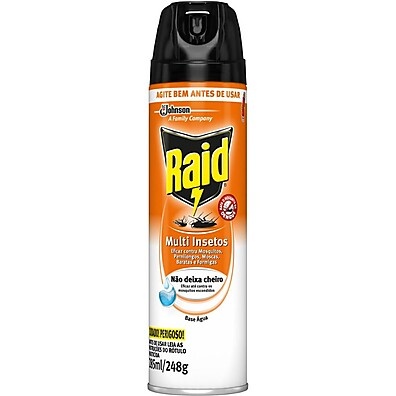 Raid Multi-Insetos Base Água 300ml – Combate Rápido e Sem Cheiro!
