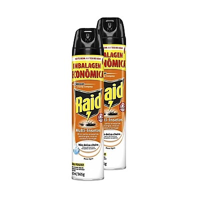 Raid Multi-Insetos: Kit com 2 Sprays 420ml