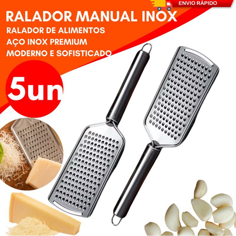 Ralador Manual de Aço Inox Profissional: Alta Durabilidade e Versatilidade