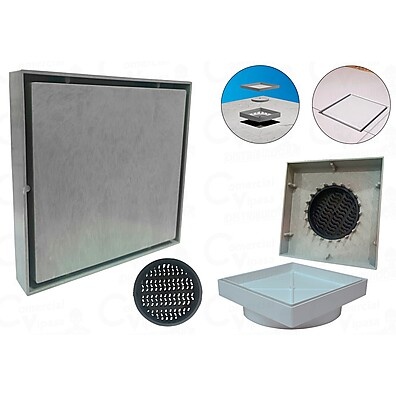 Ralo Invisível 15x15cm: Drenagem Elegante
