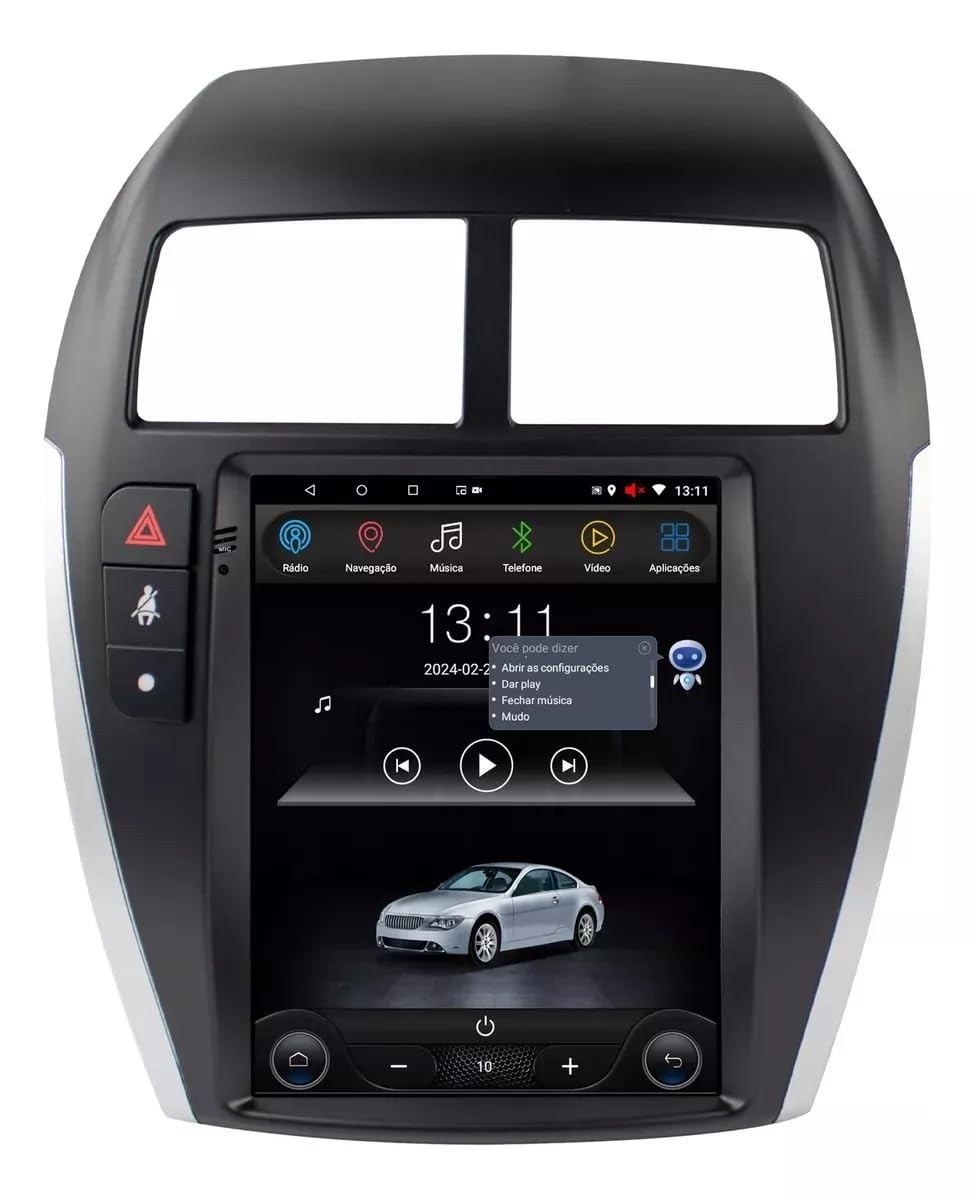 Central Multimídia Tesla Style 9.7" para Mitsubishi ASX (Até 2022) - Quadcore 2GB RAM 32GB ROM
