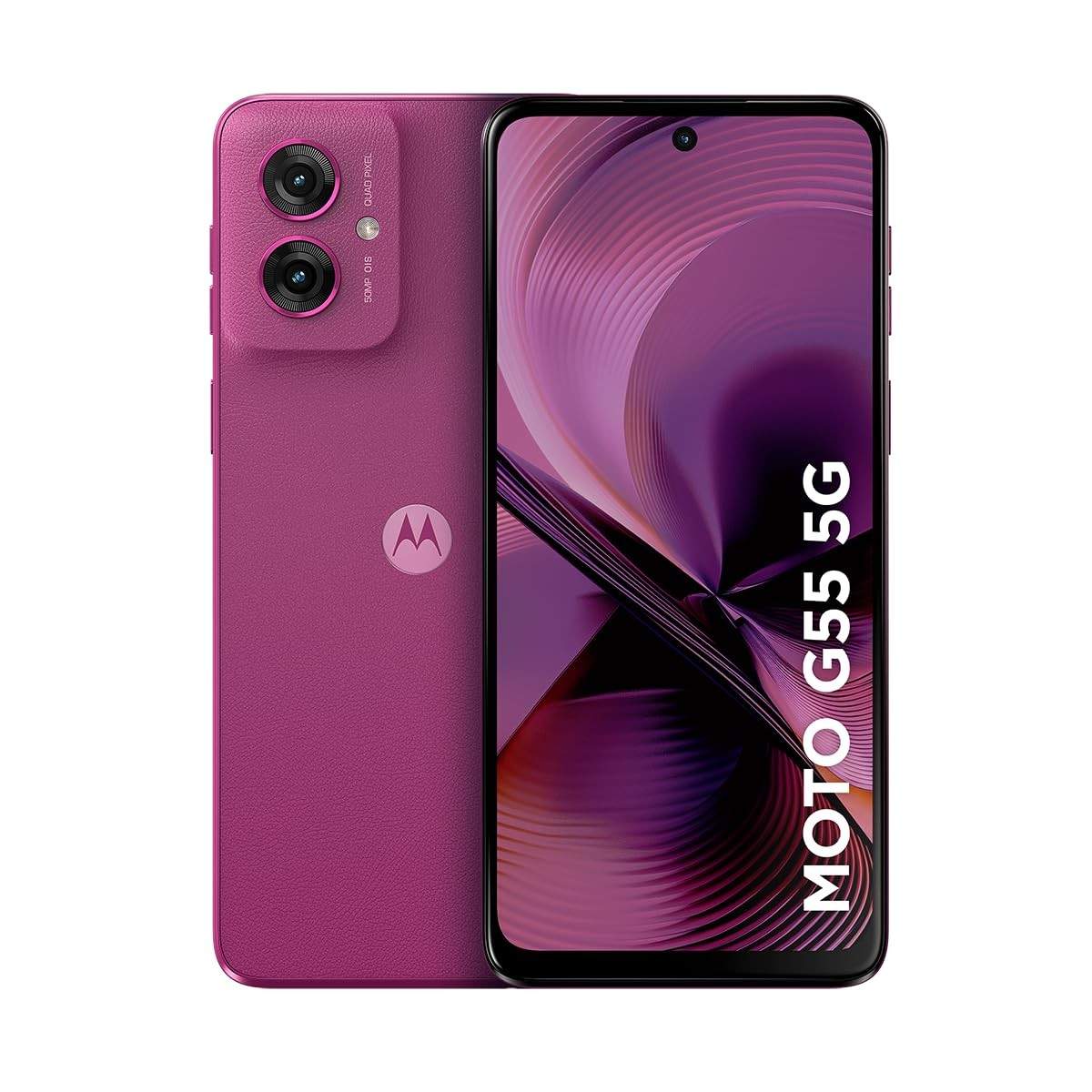 Smartphone Motorola Moto G55 5G 256GB 16GB RAM (8GB+8GB Boost) Câmera 50MP AI NFC Rosa