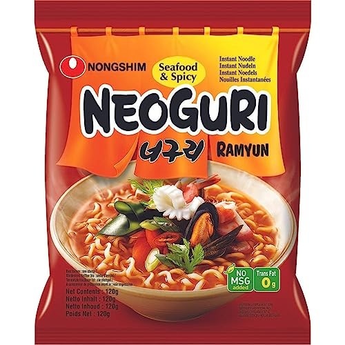 Nongshim Neoguri Ramyun Spicy - Macarrão Instantâneo Apimentado - Importado da Coreia