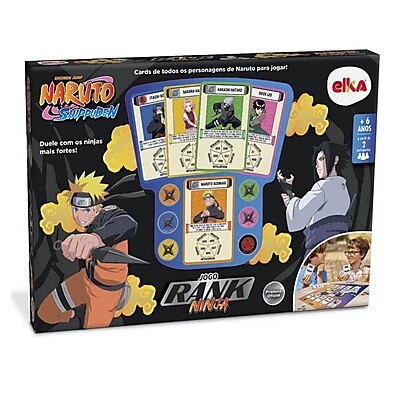 Rank Ninja Naruto Shippuden: Jogo de Cartas e Tabuleiro para Fãs