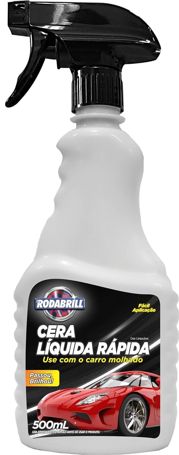 Rodabrill Cera Líquida Rápida: Brilho Intenso e Proteção em Minutos!